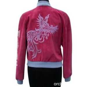 Donald Pliner Suede Leather Bomber Jacket Coat Embroidery New Lined NWT $1500